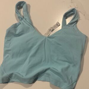 Lululemon align  Blue V-Neck Crop Top